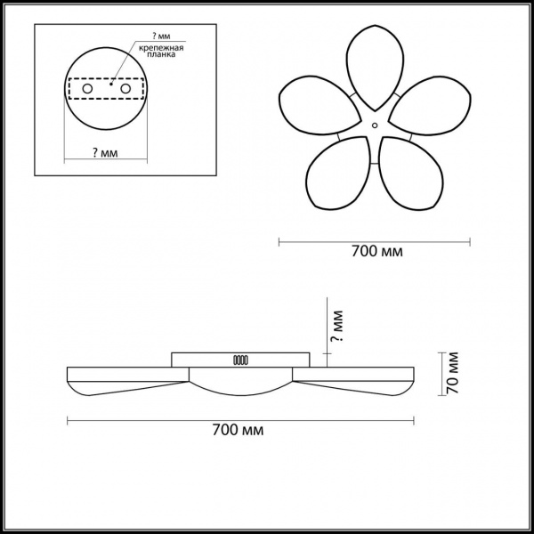 Потолочная светодиодная люстра Lumion Ledio Gabriella 3645/60CL