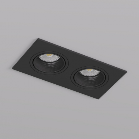 DK3072-BK Встраиваемый светильник, IP 20, 10 Вт, GU5.3, LED, черный/черный, пластик