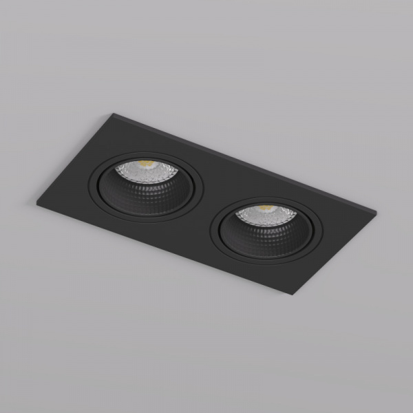 DK3072-BK Встраиваемый светильник, IP 20, 10 Вт, GU5.3, LED, черный/черный, пластик