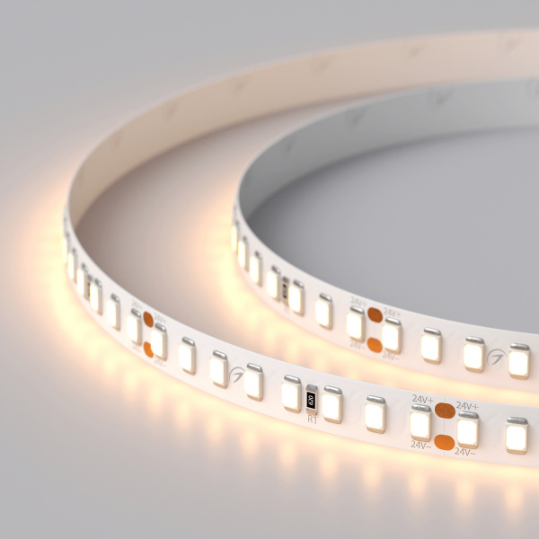 Лента RT-A160-8mm 24V Warm2700 (12 W/m, IP20, 2835, 5m) (Arlight, 12 Вт/м, IP20)