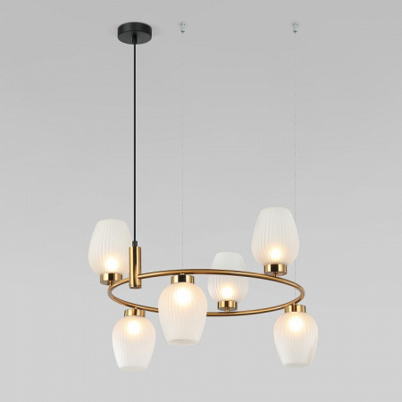 Подвесной светильник 30183/6 латунь Eurosvet Alva