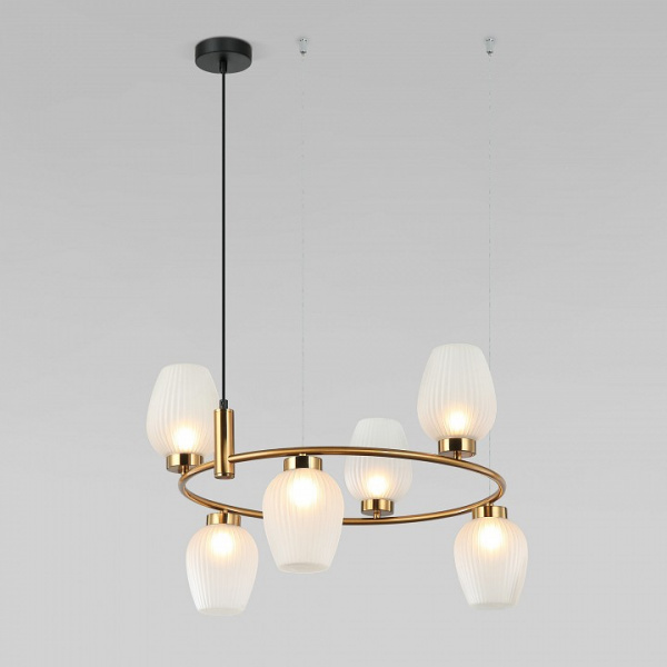 Подвесной светильник 30183/6 латунь Eurosvet Alva