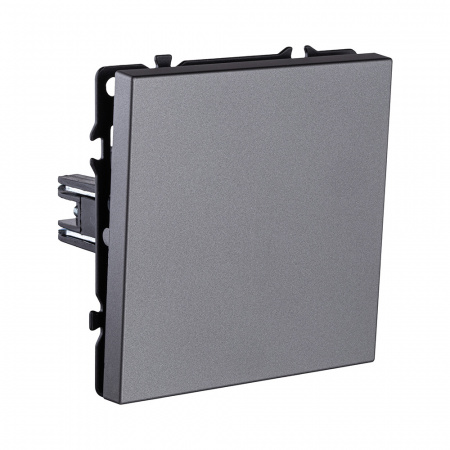 Выключатель 1-клавишный перекрестный 10А/250В, серый Kollinger Eclipse EC-003GY