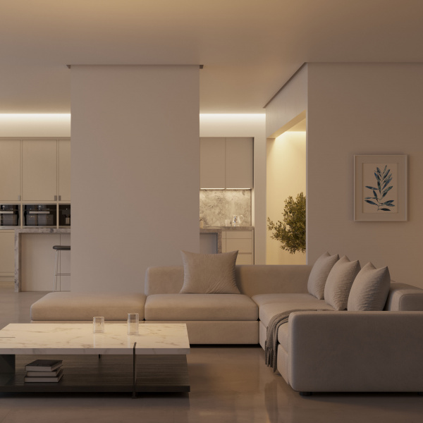 Arlight Профиль СEIL-SHADOW-12-3000 WHITE (Алюминий)