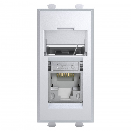 DKC Avanti Закаленная сталь Компьютерная розетка RJ-45  категория  6 экранированная 1 модуль