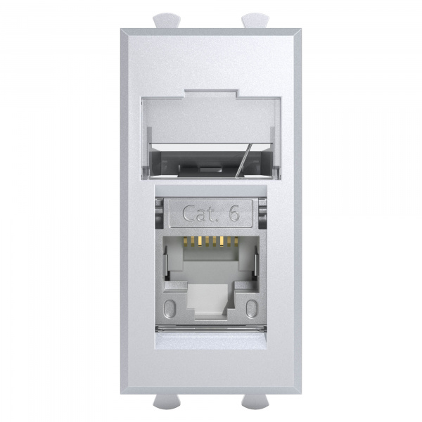 DKC Avanti Закаленная сталь Компьютерная розетка RJ-45  категория  6 экранированная 1 модуль