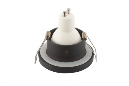 DK3012-BK Встраиваемый светильник влагозащ., IP 44, 50 Вт, GU10, черный, алюминий