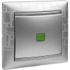 Legrand Valena Алюминий Выключатель 1-клавишный с подсветкой
