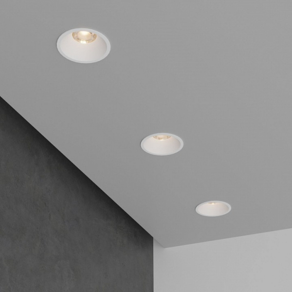 Встраиваемый светодиодный светильник 7W 3000K WH белый 15266/LED Elektrostandard Lin a063925