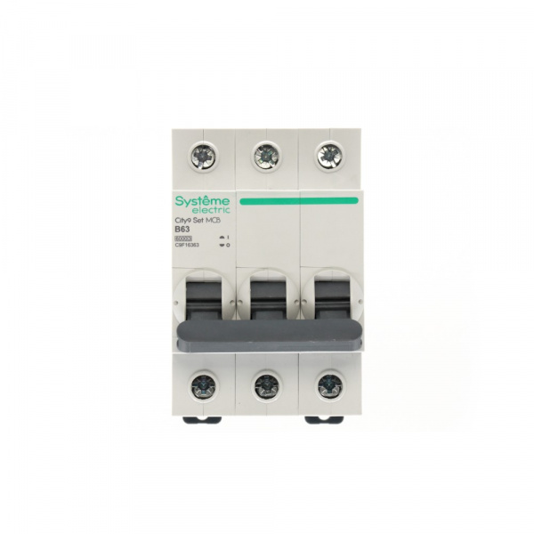 Systeme Electric City9 Set Автоматический выключатель (АВ) B 63А 3P 6kA 400В