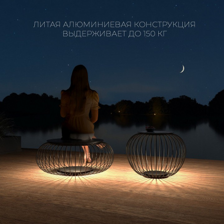 Светильник садово-парковый светодиодный Firenze черный 35178/F черный Elektrostandard Firenze a067385