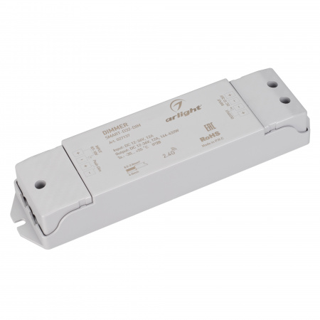 Arlight Диммер SMART-D32-DIM (12-36V, 12A, 0/1-10V) (IP20 Пластик, 5 лет)
