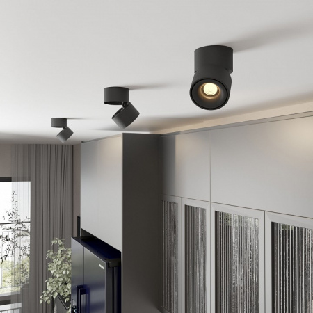 Накладной светодиодный светильник DLR031 15W 3000K черный матовый DLR031 Elektrostandard Klips a063937