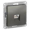 SE AtlasDesign Сталь Розетка компьютерная RJ45, механизм