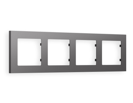 Рамка ALFA Techno (Антрацит серый) 4-ая AF220654