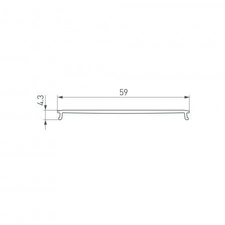 Экран LINE-6070-10m OPAL (Arlight, Пластик)