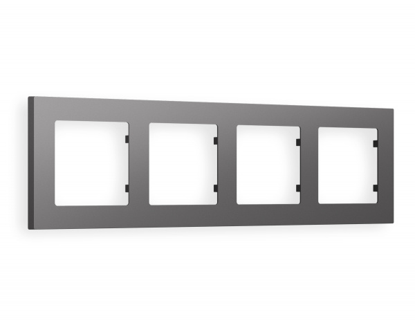 Рамка ALFA Techno (Антрацит серый) 4-ая AF220654