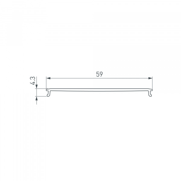 Arlight Экран LINE-6070-3000 OPAL (Пластик) Arlight Экран LINE-6070-3000 OPAL (Пластик)