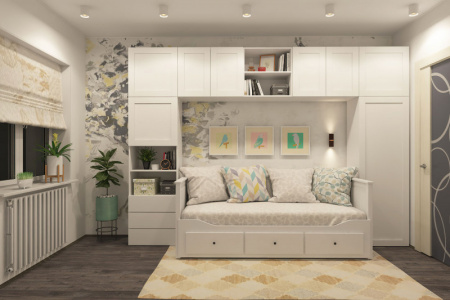 DK3090-WBR Светильник накладной, IP 20, 10 Вт, GU5.3, LED, белый/бронзовый, пластик