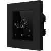 Donel Термостат с датчиком пола и воздуха с WiFi, 16 A, 55*55 мм., программируемый, черное стекло, серия DTEF