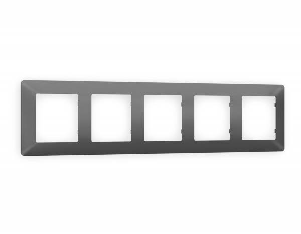 Рамка ALFA Line (Антрацит серый) 5-ая AF110655