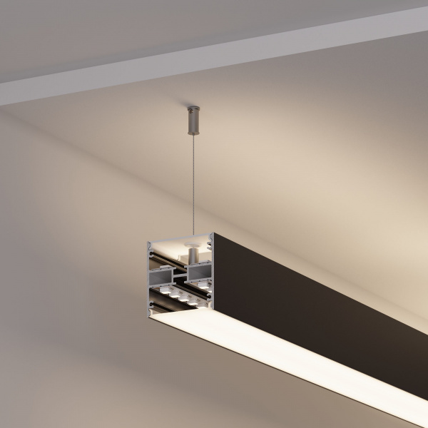 Arlight Профиль LINE-5050-DUAL-3000 ANOD BLACK (Алюминий)