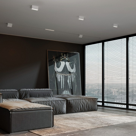 Светильник потолочный светодиодный 10W 3000K белый Block 25109/LED Elektrostandard Block a066996