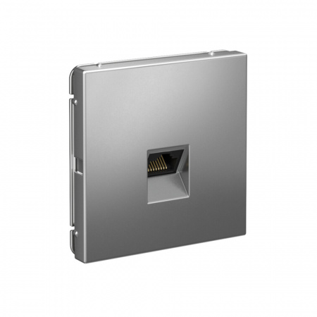 Systeme Electric ArtGallery Сталь Розетка компьютерная RJ45, кат. 6A, механизм