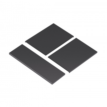 Arlight INTELLIGENT ARLIGHT Накладка панели KNX-23-3G-SUF Dark Grey (Backlightless) (IARL, IP20 Металл, 2 года)