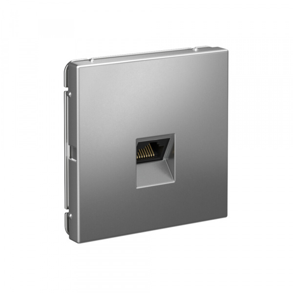 Systeme Electric ArtGallery Сталь Розетка компьютерная RJ45, кат. 6A, механизм