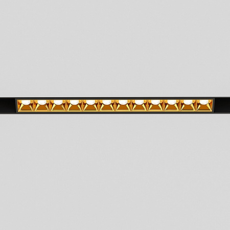 Slim Magnetic Трековый светильник 12W 4000K Artas (чёрный/золото) 85103/01 Elektrostandard Slim Magnetic a064529