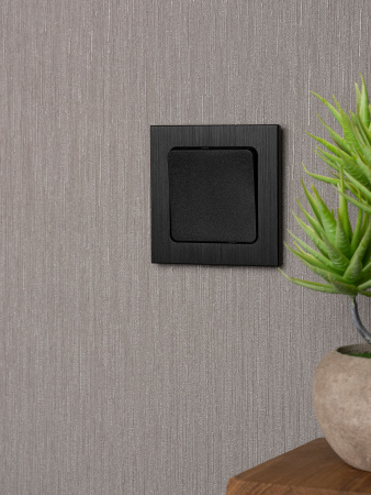 EKF PROxima Стокгольм Черный Выключатель проходной 1-кл, 10А ,винт.клеммы