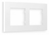 Рамка ALFA Qubi (Белый матовый) 2-ая AF250122