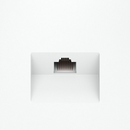 Розетка компьютерная встраиваемая VOLTUM S70 RJ45 кат.6, (белый матовый)