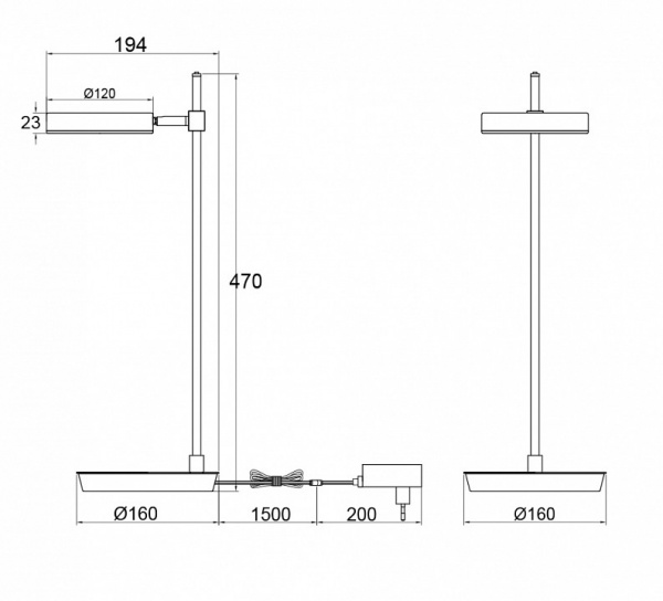 Настольный светильник MOD070TL-L8B3K Maytoni Fad