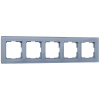 Рамка на 5 постов (серый,стекло) W0051115