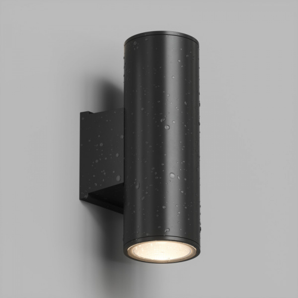 DK9821-BK Настенный уличный светильник BORG, IP65, 18 Вт, 3000К, черный, алюминий