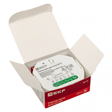 EKF Connect Умное реле для штор в подрозетник Wi-Fi