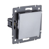 Выключатель 1-клавишный 10А/250В, серый Kollinger REA-S-001GY для Aspekt, Eleganz, Reflex