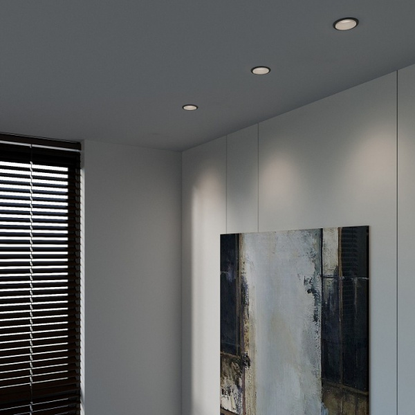 Светильник встраиваемый GU10 графит 25010/01 25010/01 Elektrostandard Mils a064269