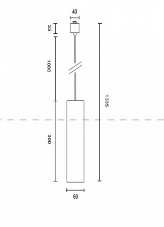 Трековый светильник TR025-1-GU10-B Maytoni Focus