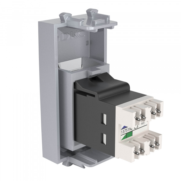 DKC Avanti Закаленная сталь телефонная розетка RJ-12 1модуля