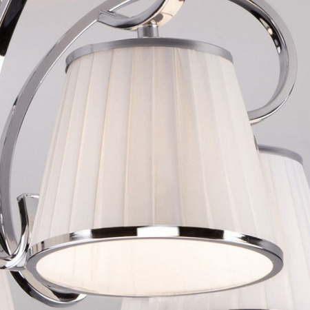 Потолочная люстра с абажурами 60088/5 хром Eurosvet Tessa