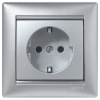 Legrand Valena Алюминий Розетка 1-ая с/з