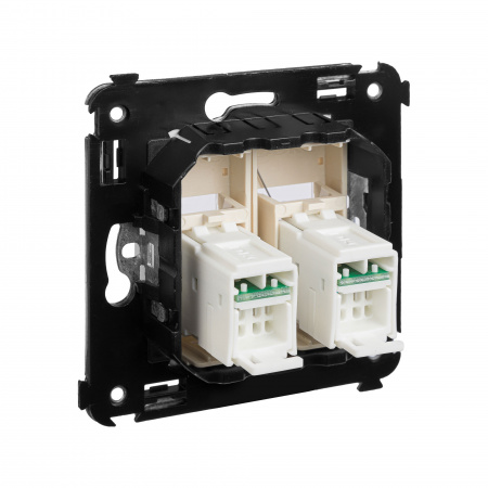 DKC Avanti Ванильная дымка Компьютерная розетка RJ-45 двойная  категория 5e