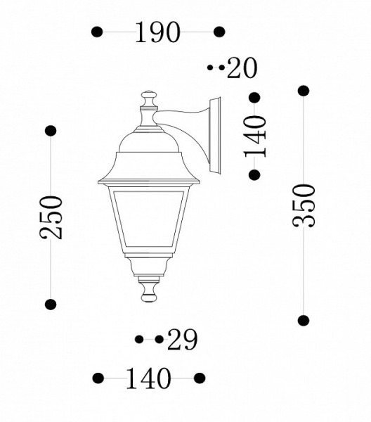 Настенный светильник (бра) O003WL-01B Maytoni Abbey Road