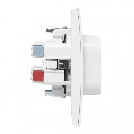 EKF PROxima Стокгольм Розетка 2-ая с/з 16А белая со шторками