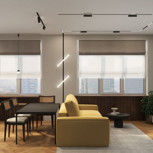 DK8014-BK Угловой светильник SMART LINEAR ANGLE 18W DIM 3000K-6000K, черный