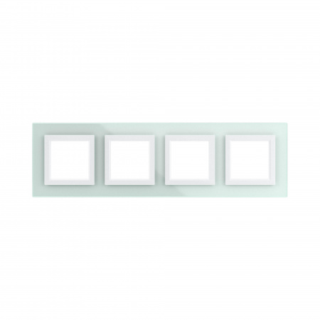 DKC Avanti Светло-зеленый Стекло Рамка 8 модулей