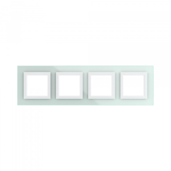 DKC Avanti Светло-зеленый Стекло Рамка 8 модулей